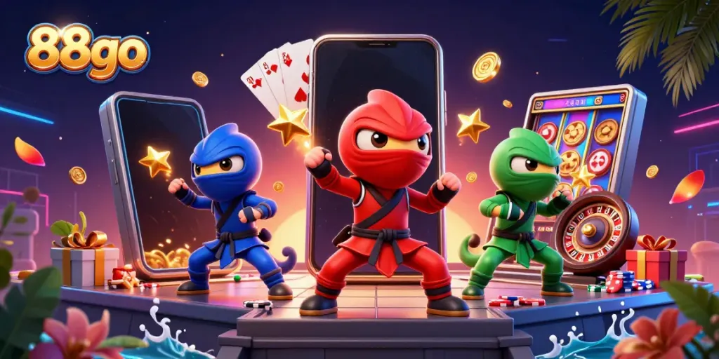 Engage with thrilling gameplay at 88go's vibrant casino platform filled with colorful slots.
