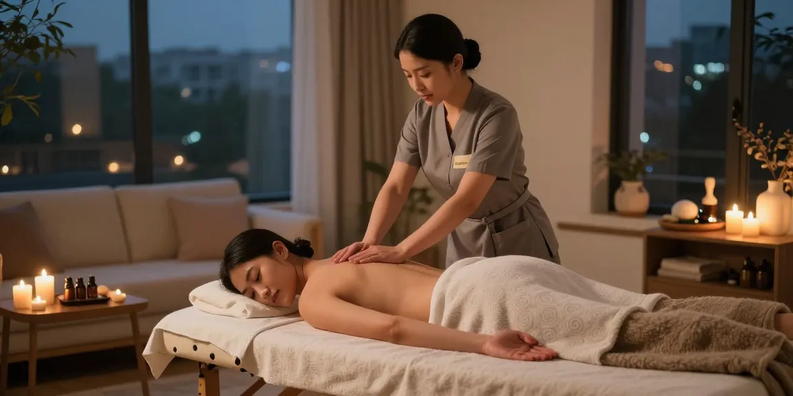 Experience premium 한국인출장 services with a professional masseuse in a cozy home spa environment.