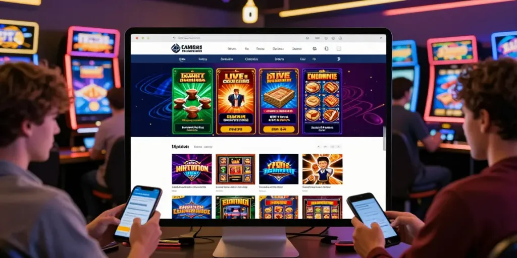 Engaging online gaming interface at https://ta88.network/ showcasing diverse players enjoying various games safely.