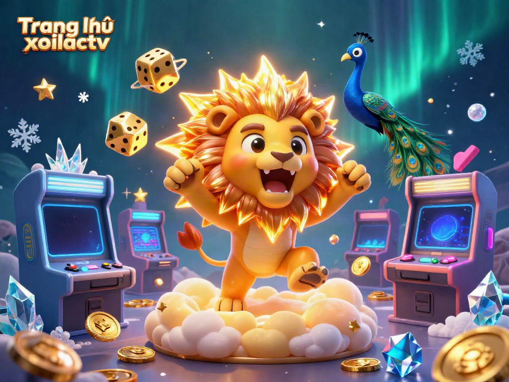 Experience the dynamic gaming scene with Trang chủ xoilactv featuring vibrant character and casino elements.