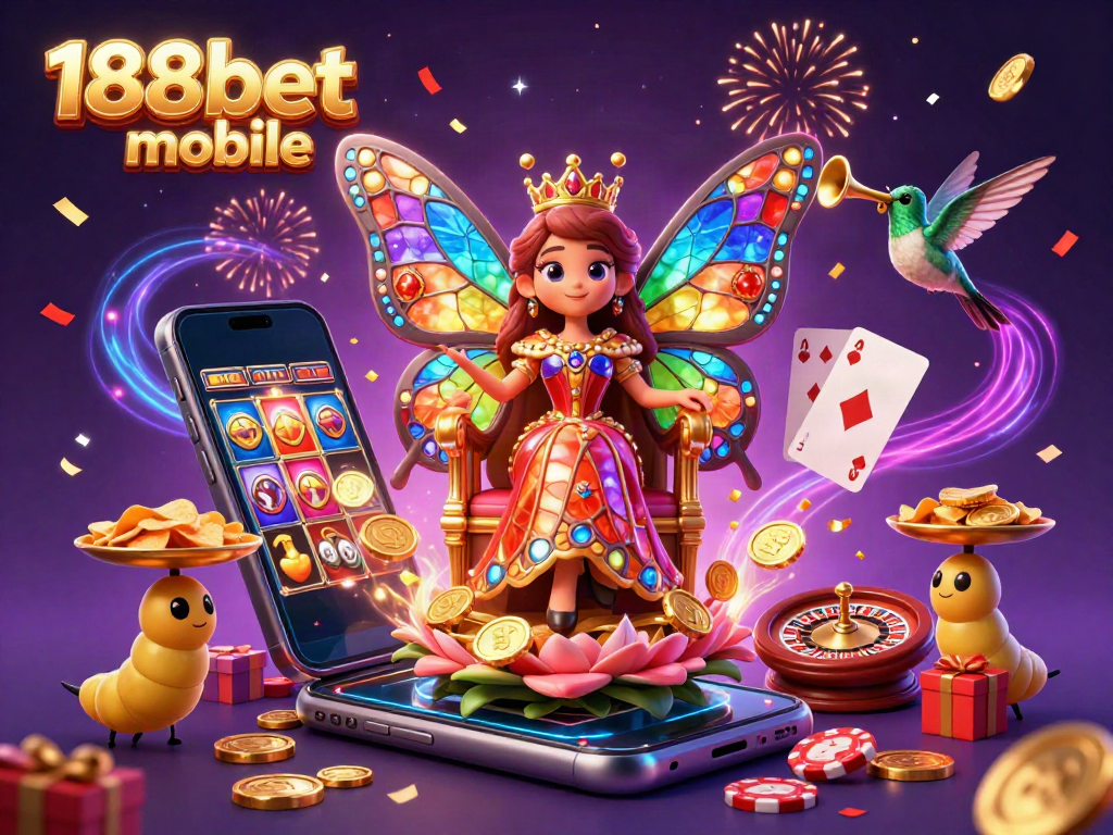 Experience vibrant gaming with the 188bet mobile app, featuring dynamic slot games and engaging casino elements.