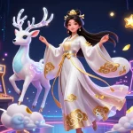 Engage with game bài hitclub in a rich 3D illustration showcasing elements of online gaming and casino.