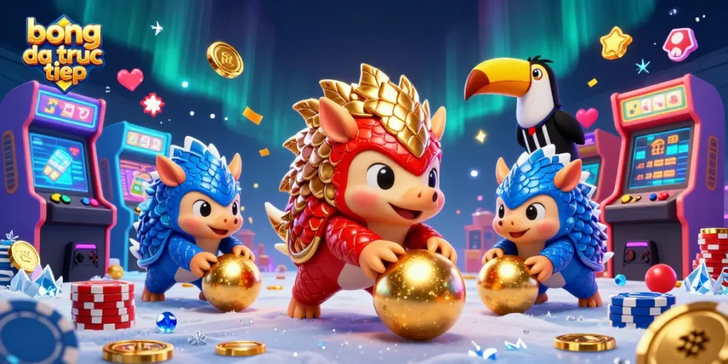 Experience bong da truc tiep action with rival pangolins in an energetic casino scene
