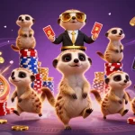 Engage in the excitement of gg88 with meerkats running a vibrant casino featuring dynamic games and colorful elements.