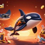 Experience thrilling wins with 789betai featuring orca, stingray, and otters in a vibrant casino scene.