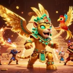 Explore winning strategies at f168 in a vibrant casino-themed 3D scene featuring dynamic characters and elements.