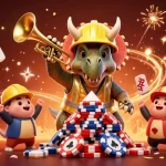Engage with lương sơn tv through a vibrant, celebratory gambling illustration