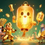 Experience the gaming excitement at trang chủ red88 with a vibrant casino scene featuring golden lanterns and arcade games.